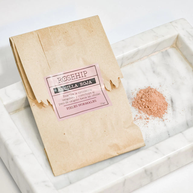 MASCARILLA DE ARCILLA ROJA - PIEL NORMAL - PAQUETE 50gr